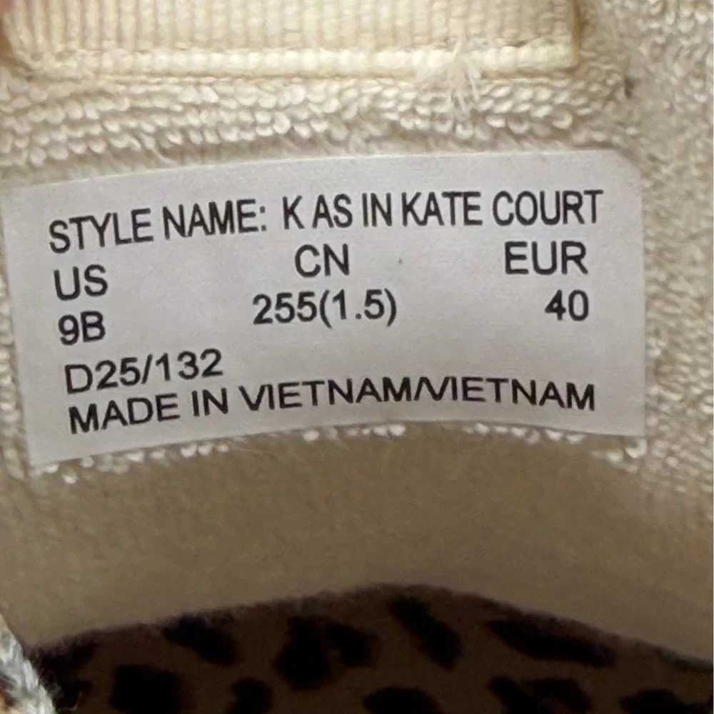 NWT Kate Spade Leopard Print Cort/Casual Sneakers 9B